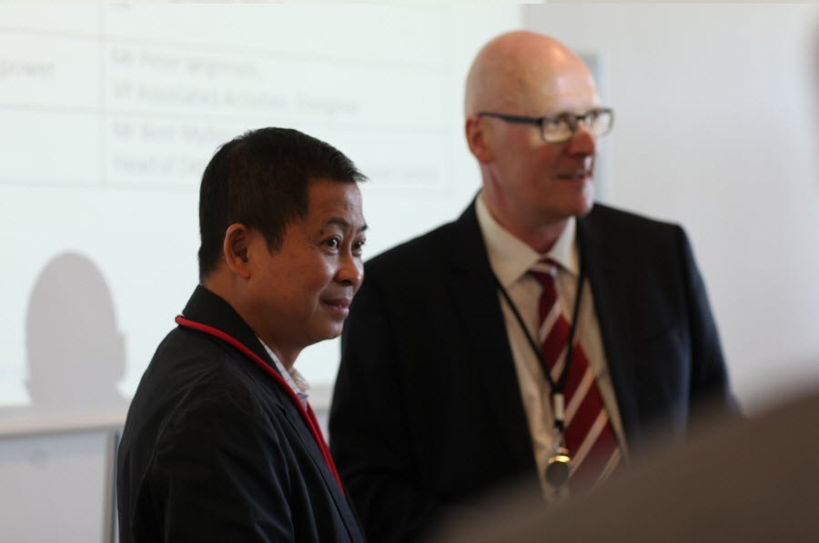Indonesisk minister i energinet med Thomas egebo